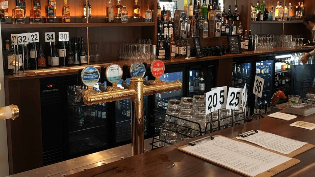 Bar with beer taps | Featured Image for the Commercial Fitout Company Page of Tribella Group