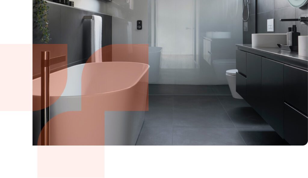 Tribella Group bathroom graphic | Featured Image for the Home Repair Services Page of Tribella Group